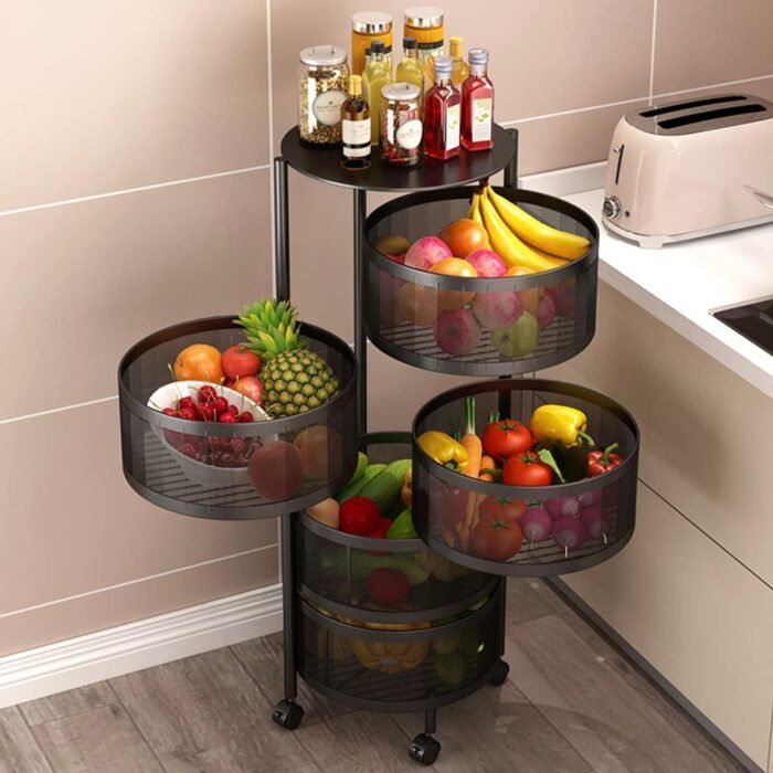 Round Rotating Kitchen Rack