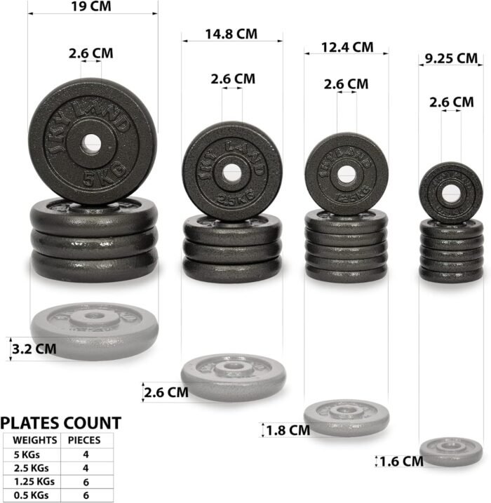 50kg dumbbell set