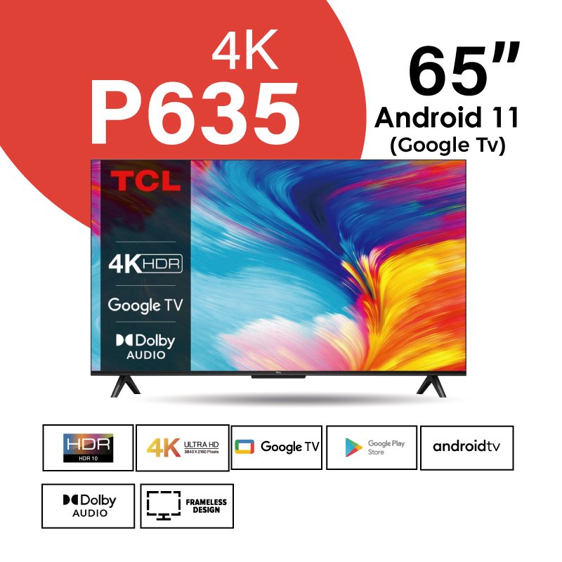 TCL 65P635 4K HDR Google TV