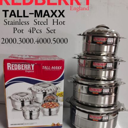 Tall maxx stainless steel hotpots 4pcs in a set
