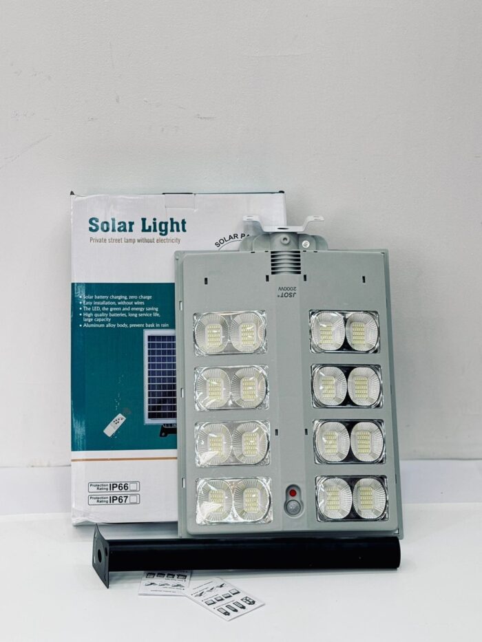 1000W SUPER BRIGHT SOLAR STREET LIGHT STRONG ALUMINIUM - Image 4