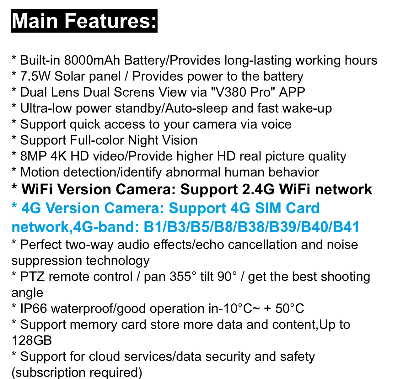 4G Solar Camera Dual lense Top Quality - Image 6